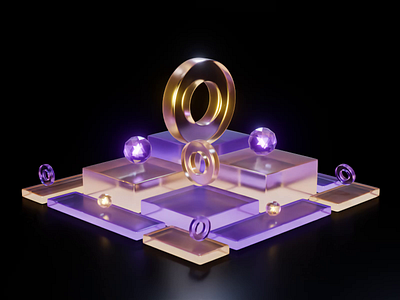 Juicy Loops #6 | Glass Shapes 3d abstract aftereffects animation art blender composition creative cycles design digital geometric glass loop motion motion design motion graphics render scene seamless