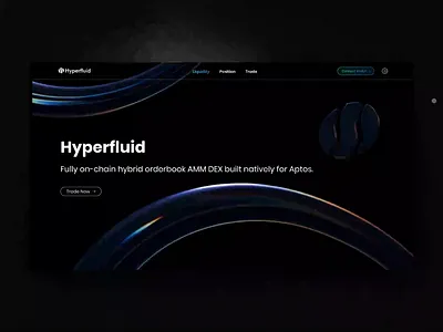 Hyperfluid official website design design ui