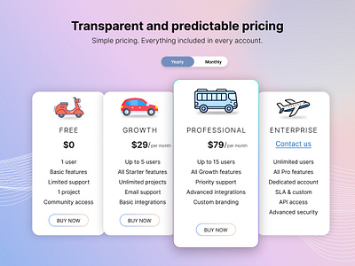 Pricing Section figma pricing section uiux design web design web layout