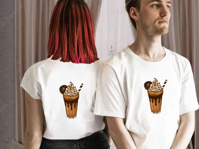 Caramel Milkshake Illustration frozen dessert drink