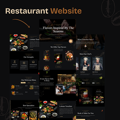 🍽 Stunning Restaurant Website Design - Wordpress advisium animation branding creativedesign creativewebdesign design designinspiration ecommercedesign food business website frontenddesign graphic design illustration landingpagedesign modernui restaurant ui design restaurant web design ui ux webdesign webdevelopment