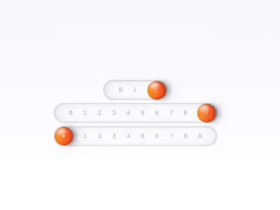 Magnetic Ball Slider animation animation prototyping branding creative design design diter rams figma framer illustration logo skeuomorphism slider ui ui ux visualdesign