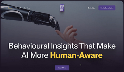 Where AI meets Empathy - Future of Human Centered Design 3d ai ai powered aiux analytics animation branding darkmode design figma graphic design landing landing page logo moderndesign motion graphics palliddesign psychologybehaviours ui ux
