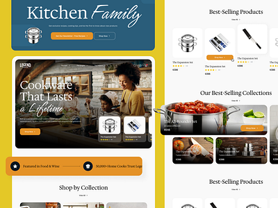 Legend Cook UX UI Redesign animation cook current trends e commerce figma graphic design implementation logo motion graphics shopify ui ux ui design website