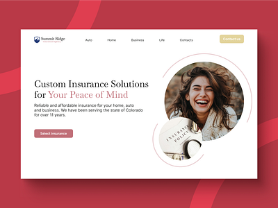 Insurance website design business website clean design concept design corporate website coverage design figma insurance insurance agency insurance services insurance ui landing landing page minimal web design modern ui professional web design ui user friendly ux web design