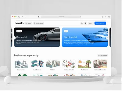 Local B | USA Business Directory & Classifieds branding design graphic design illustration logo ui ux vector web web design