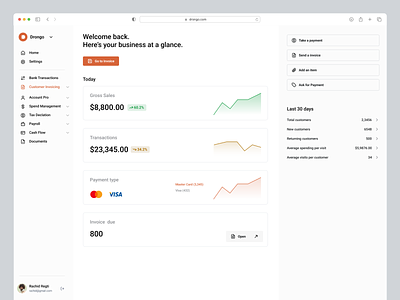 Customer Invoice UI | SaaS crm customer invoice customer saas dashboard design design ui invoice invoice saas saas sales sales page sales saas ui ux ux ux design