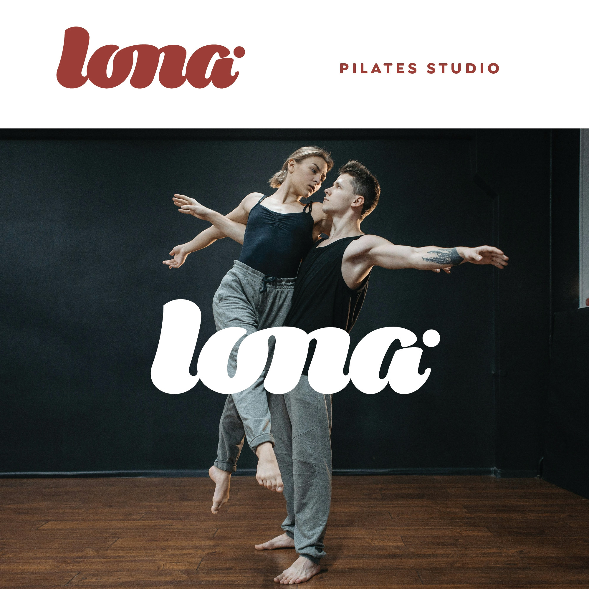 lona abstract branding brandmark lettering logo logotype pilate wordmark yoga