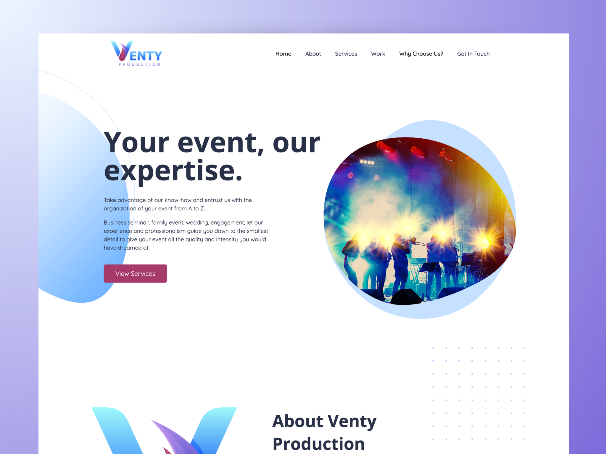 Event Managemant Website | Web design | UI/UX | Landing Page clean design clean layout event management website event website minimal design modern ui responsive ui ui ux web design