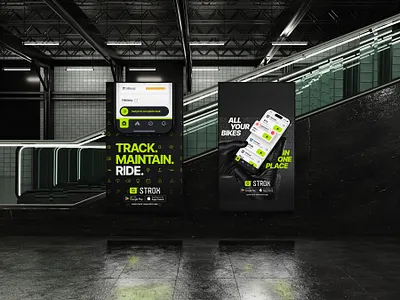 Strox. App promotional posters. ad ad poster advert advertisement app billboard portrait billboard poster