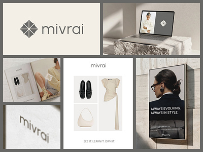 Mivrai — Branding & Logo for a Fashion AI Platform aesthetic logo art direction branding brandlogo creative branding creative logo fashion fashion logo graphic design logo logo design logo designer logo inspiration logo refresh minimal logo modern logo modern typography typography visual identity
