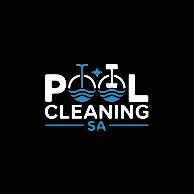 Pool Cleaning Service Logo branding business logo cleaning service logo custom logo illustration logo designer logo mockup logo type pool cleaning pool logo vector