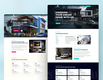 Estate Mosaic Real Estate WordPress Elementor Template agency agent apartment broker elementor home sales housing landing page landingpage property real estate real estate agency realestate web design realtor ui webdesign wordpress