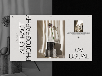 Abstract 02/23 abstract design editorial exploration fonts layout minimalistic object ui design
