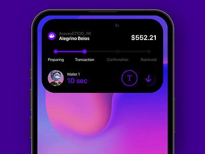 Concept for a best Web3 wallet | Lazarev. animation apple bitcoin crypto crypto exchange crypto wallet design dynamic island ethereum fintech ios loading mobile mobile app design motion graphics transaction ui ux web3