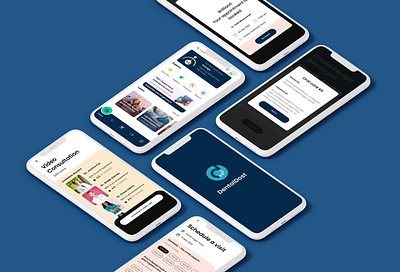 Redefining Oral Care with the DentalDost Mobile App application design dentist healthcare mobile app oral health ui