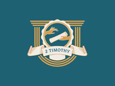 2 Timothy - Sermon Series (Mosaic Church) badge banner branding church expository greek hands identity illustration lockup roman scripture scroll series sermon sermon series typography