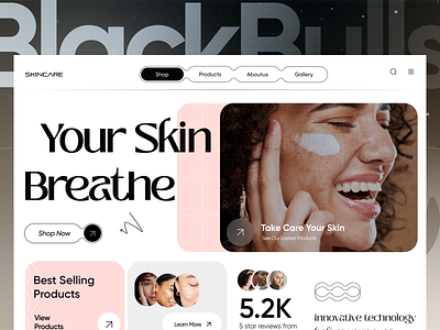 Skin Care Products Web Design cosmetics cosmetics store design ecommerce face care makeup medical care online retailer online shop personal care product page design self care shopify shopify website skin care ui ux web web design website
