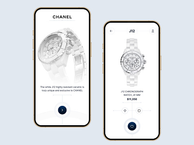 Simple Watch Store chanel clean elegant gold line luxury modern neat simple store watch watchapp watchstore