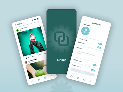 Linker - Social Platform branding design figma graphic design illustration linker logo mobile mobile application social social media ui ux