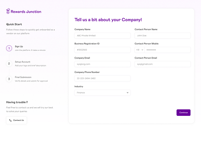 Company Onboarding company design experience input minimal onboarding ui website