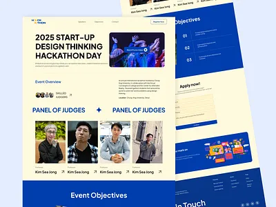 Event landing page creative event graphic design landing page ui uiux website