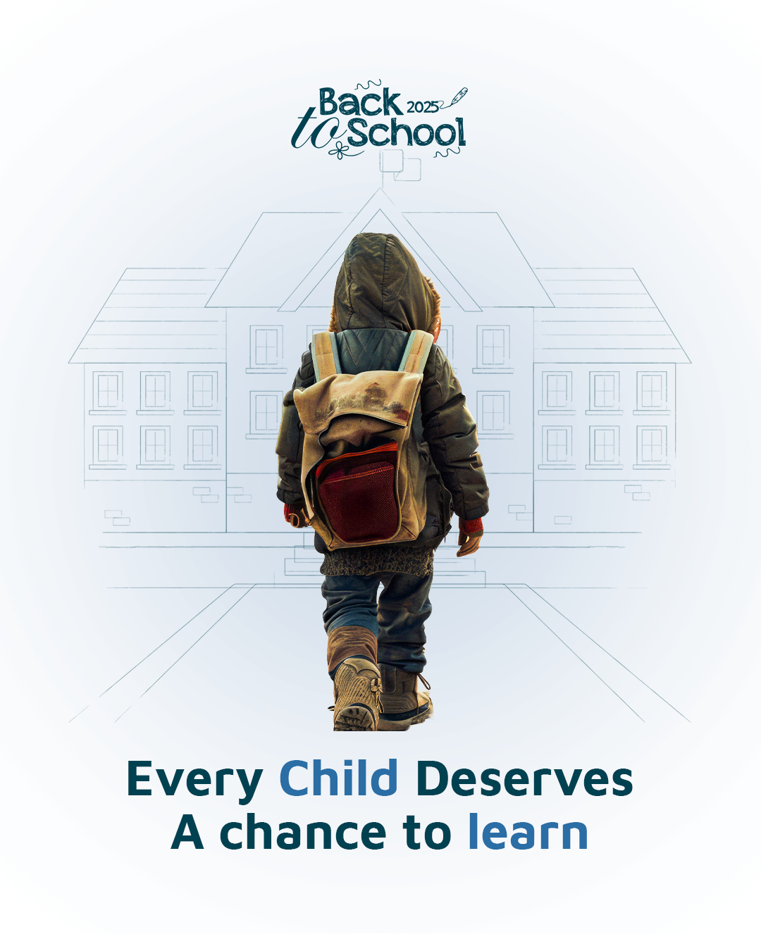 Back to School ads b2s backtoschool child donation education fundraise design poor school social media
