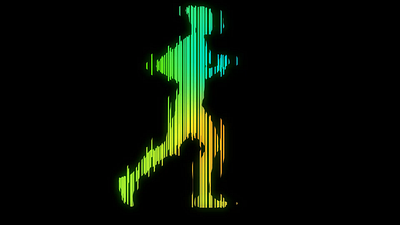 Run series - Chop Path glitchy animation cavalry app loop motion motion design motion graphics