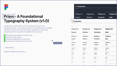 ✍️ Prism - A Foundational Typography System designsystem figma interfont typescale typography uikit