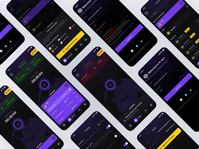 H-VPN app graphic design interface mobile ui uidesign ux