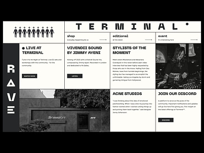 Redesign of the Terminal27 dark design electro music market minimal modern music rave shop ui ui design web website concept
