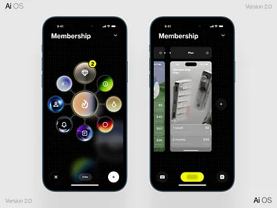 AI App bilder dashboard design homepage illustration interface ios iphone mobile news os ui