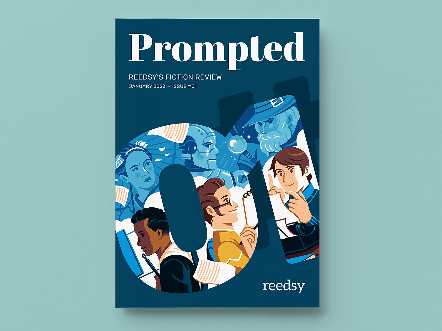 Prompted 01 by Raúl Gil for Reedsy on Dribbble