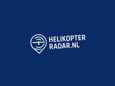 HelikopterRadar.nl logo app design flat flight graphic design helicopter illustration live logo maps software tool web