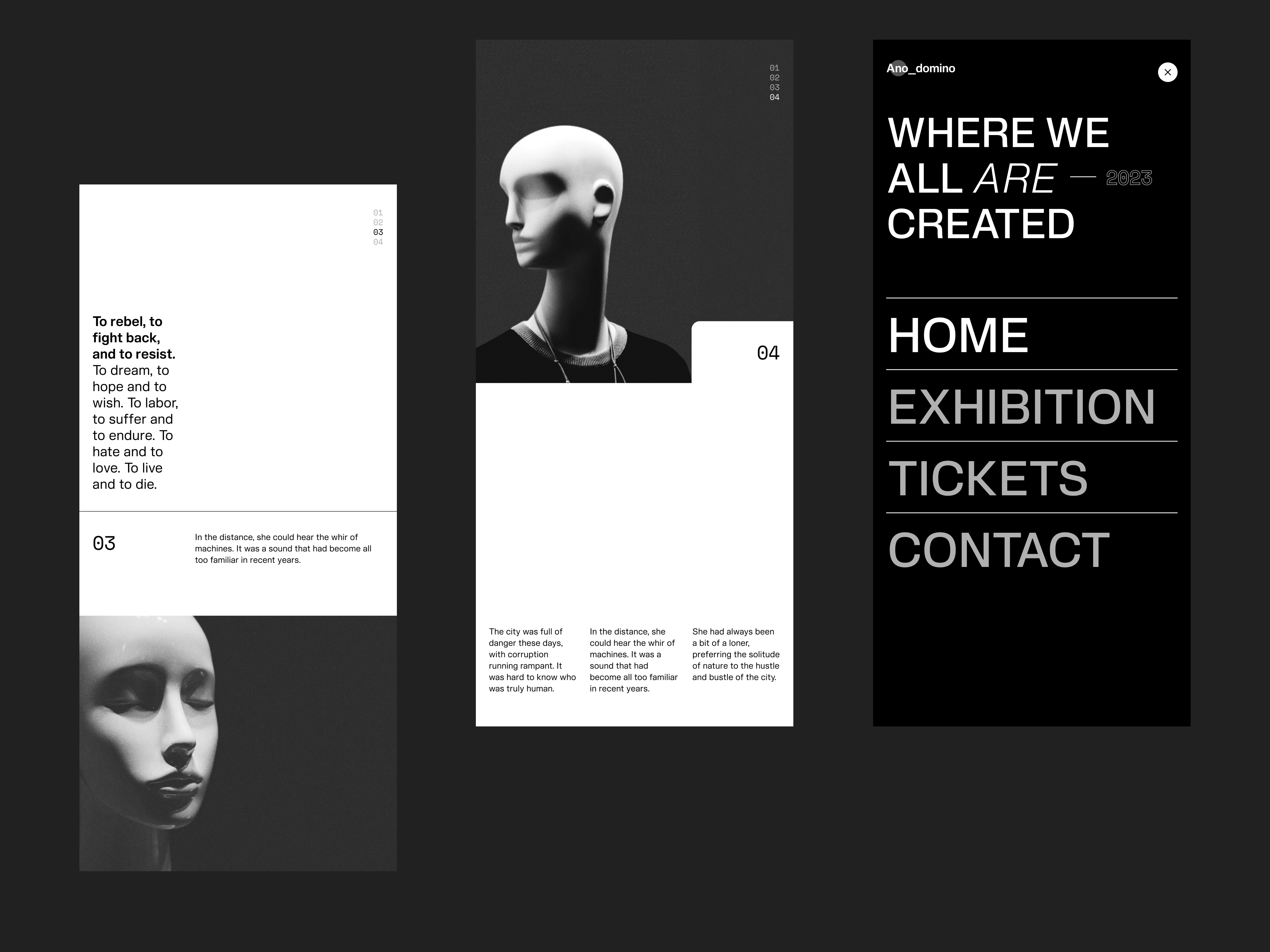 Editorial Exploration clean concept design editorial flat layout lookbook minimal type typo typography ui white space