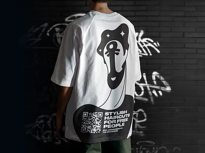 STYLISH HAIRCUTS STICKERS FOR FREE PEOPLE branding character haircut identity ira logo stylish