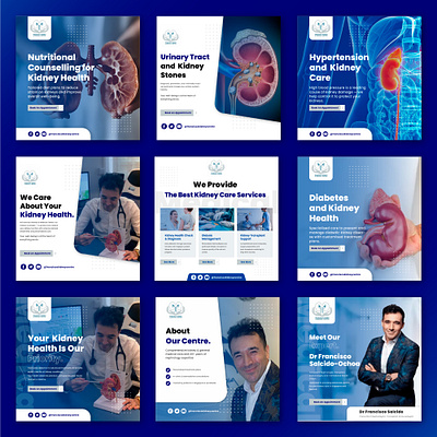 Kidney Care Awareness – Modern Social Media Design Series medical marketing design
