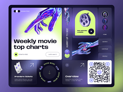 MOVIETIME // Web app app application blacklead blacklead studio cinema design films movie platform product relax series tickets ui web work