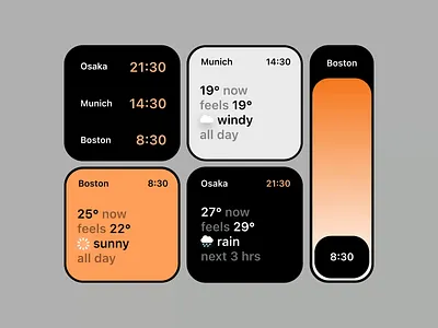 Rive Widget Animation 2025 after effects animation app boston branding graphic design interactive animation interface kyiv motion graphics munich osaka rive time time zone ui ui animation whether widget