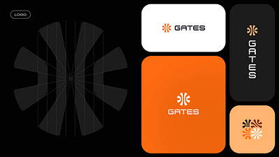 Gates Crypto Launchpad | Branding ai branding design elements g g letter g logo gates illustration logo logotipu kurimas logotype orange pidea symbol ui vector visual identity