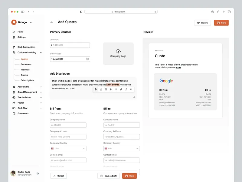 Invoice UI designs, themes, templates and downloadable graphic elements ...
