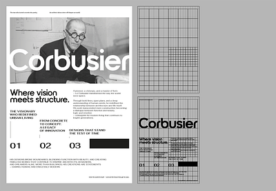 CORBUSIER - LAYOUT branding design graphic design icon identity illustration logo marks symbol ui