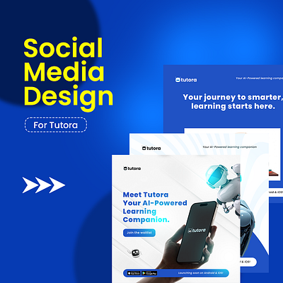 Social Media Design for Tutora adobe illustrator adobe photoshop branding design flyer design graphic design graphic designer logo poster design social media design ui