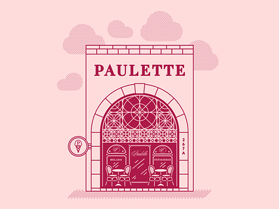 Paulette Pâtisserie Façade bakery cafe facade store