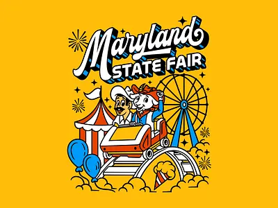 Maryland State Fair apparel bazzar branding cartoon character design event fair festival fun graphic design illustration kids logo logotype maryland mascot nightmarket tshirt typography vector