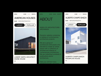 ARCHINDEX architecture clean design houses minimal minimalism mobile mobiledesign modern productdesign tags ui ux web webdesign