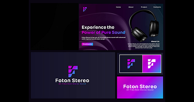 Foton Stereo – Experience the Power of Pure Sound 🎶✨ audiologo brandidentity futuristicdesign gradientlogo headphonebranding logo logo design logoforsale modernlogo musicbranding sounddesignlogo techlogodesign