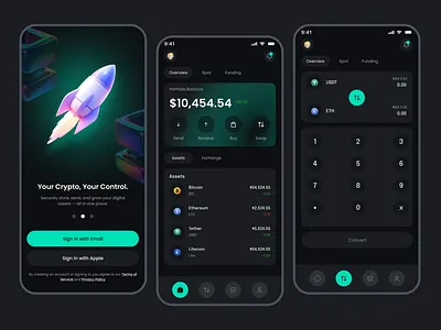 Crypto Wallet App UI/UX Design app design app ui ux crypto app ui crypto wallet crypto wallet design cryptowalletui ui ux design user interface user interface design wallet app design wallet app ui ux wallet mobile app
