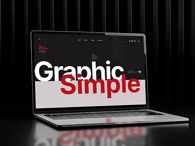 Graphic Simple - Graphic design studio branding clean design figma design graphic design landing page minimal design modern website typography ui web design
