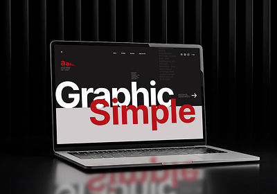 Graphic Simple - Graphic design studio branding clean design figma design graphic design landing page minimal design modern website typography ui web design